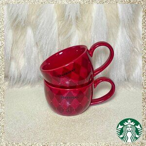 ♦️🎄♦️ NWT 2025 Starbucks Set of 2 Ceramic Demi 3oz Mug